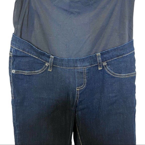 MAMA Jeans Maternity Dark Wash Stretchy Skinny Medium - Picture 6 of 11